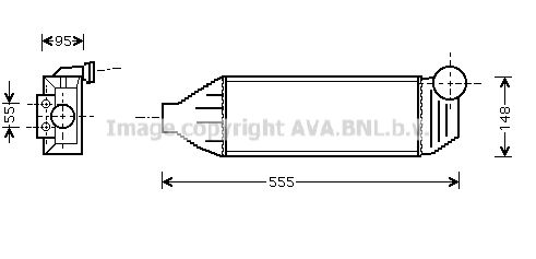 AVA QUALITY COOLING Интеркулер FD4309